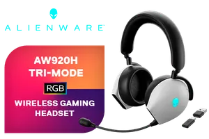 Alienware AW920H Tri-Mode Wireless Gaming Headset - Lunar Light